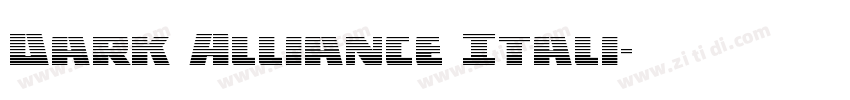 Dark Alliance Itali字体转换